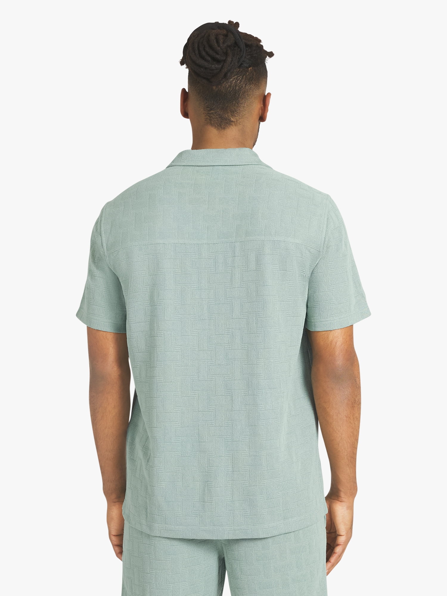 Dogg Supply by Snoop Dogg Big Men's Jacquard Knit Shirt, Sizes 4XL - 5XL