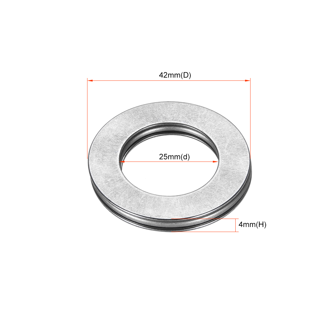 uxcell AXK2542 Thrust Needle Roller Bearings with Washers 25mm Bore 42mm OD 2mm Width