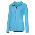 thumbnail image 4 of Pntutb moda mujer Color sólido cremallera manga larga deporte blusa tops Sudadera con capucha Flash Picks Pntutb Pntutb-5140, 4 of 6