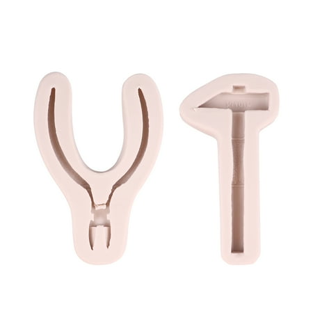 

2pcs Creative Pliers and Hammer Cake Silicone Mold DIY Ice Making Tray Mold