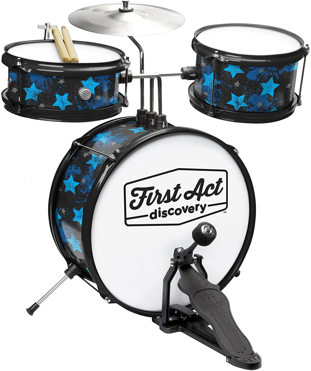 First Act Discovery Rock Star Drum Set For Young Drummers