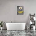thumbnail image 4 of Bathroom Wall Art Daisy Canvas Pictures Modern Flower Bathtub Artwork Rustic Wood Board Background Contemporary Wall Art Decor Bedroom Living Room Office Home Framed Ready to Hang Yellow 12" x 16", 4 of 5