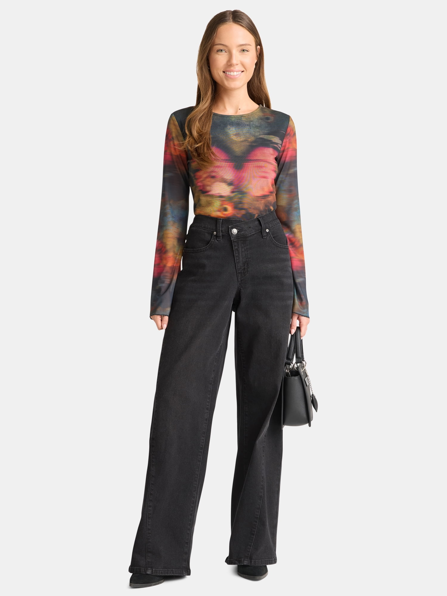Madden NYC Women's Wide Leg Jeans, 32” Inseam, Sizes XXS-XXL