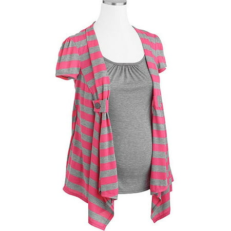 Planet Motherhood Maternity Stripe Cardi