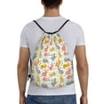 thumbnail image 2 of Kdxio Boho Bunny Print Drawstring Backpack Bag,Waterproof Draw String Back Sack, Gym Drawstring Bags Swim Bag For Unisex, 2 of 9