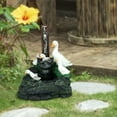thumbnail image 5 of Travelwant Water Fountains Outdoor, Squirrel/Duck Pressure Water Outdoor Fountain Statue, Cascading Freestanding Garden Decor Fountain Statue, Animals Airy Garden Figurines, 5 of 7