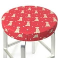 thumbnail image 3 of Hirioo Labrador Retriever Dog for Round Bar Stool Seat Covers Washable Stool Cushion Slipcover Elastic Bar Chair Covers for 12-14 Inch Chair-14 inch, 3 of 7