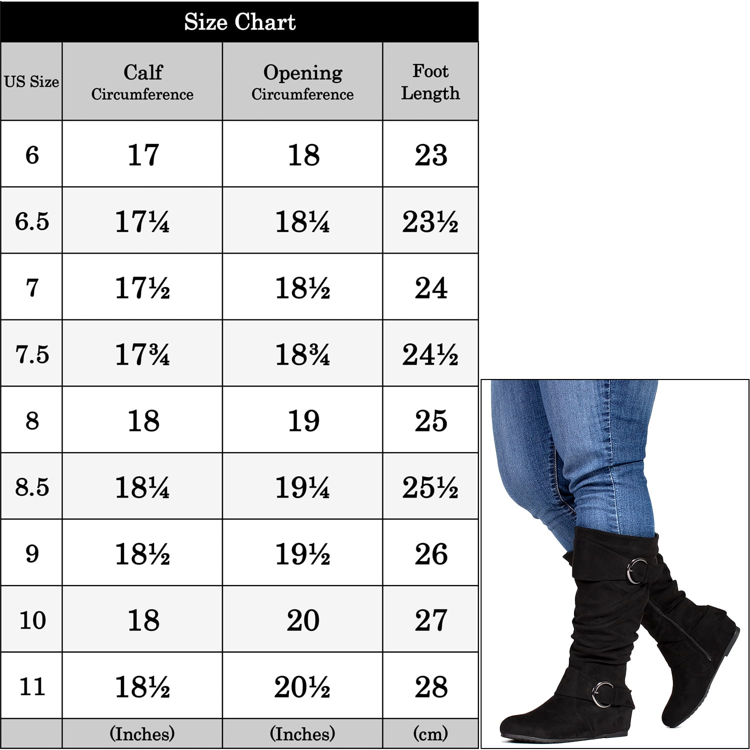 womens boots size 11 wide width