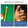 thumbnail image 2 of GOOHOCHY 50 Pcs Cues Billiard Cue Tip Cue Tip Replacement Kit Baby 1.2X1.2X0.4CM Blue, 2 of 8