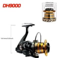 thumbnail image 4 of BIQIANWO High-Power Spinning Fishing Reel 9000/10000/12000 Series - Long Cast, 44-66lb Drag, CNC Metal Handle, Aluminum Alloy Body, Black, 4 of 8