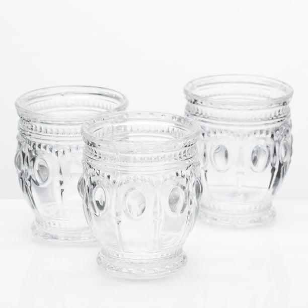 Richland Vintage Charm Candle Holder Clear Set of 6