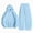 T041-Sky Blue, variant on Zuwimk Toddler Boy And Girls Clothes Long Sleeve Solid Color Hoodie Sweatshirt & Pant 2PCS Fall Outfits(T041-Red)