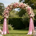 thumbnail image 2 of THEGLY Pink Satin Ribbon 4 Inch 25 Yards Fabric Large Silk Ribbon for Gift Wrapping Cutting Ceremony Kit Grand Opening Chair Sash Table Hair Car Bows Sewing Craft, 2 of 8