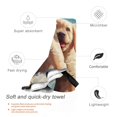 thumbnail image 3 of Daiia Cute Angel Winged Dog Pattern Quick Dry Towel, Super Absorbent Travel Towel with Hanging Loop & Carabiner, Lightweight Compact Fast-Drying Microfiber Towel-31.5"x63", 3 of 8