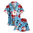 thumbnail image 4 of TBWNWG Girls Outfits & Set Pajamas For Children Shirt And Pant Set Personality Sleepwear Set With Pockets For Christmas,Sizes 4-5 Years, 4 of 4