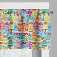 thumbnail image 3 of Ambesonne City Valance Pack of 2, Ornamental Winter Pattern, 42"X18", Multicolor, 3 of 5