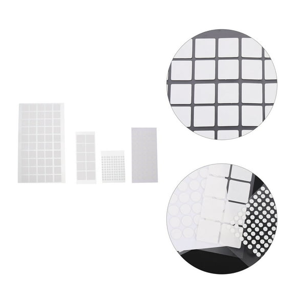 WHAMVOX 1Set Double-sided Square Round Sticky Dots Self-adhesive Sticker Double Stick Tape