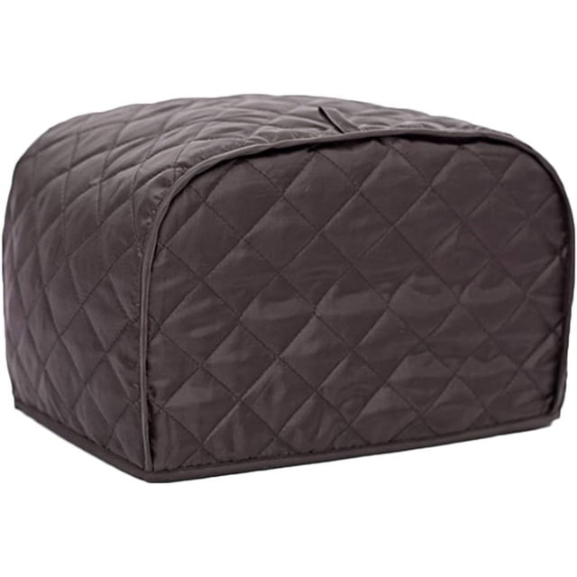 Toaster Appliance Cover Polyester Bread Toaster Cover Bakeware Protector Dust and Fingerprint Protection Two/Four Slices (2 Slice, Coffee)