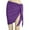 Purple, variant on qazqa women's short sarongs beach wrap sheer bikini wraps chiffon cover ups for swimwear army green one size