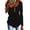 Black, variant on Women's Everyday Wear Tops 2026 Trendy Short Sleeve Tiered Ruffle Hem Button Scoop Neck Casual Tunic Blouses for Women Yellow L