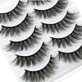 thumbnail image 4 of Fiudx Pestañas Postizas 3D, Gruesas y Rizadas, Suaves y de Aspecto Natural, Fáciles de Aplicar, Ideales para Selfies En Bodas y Fiestas, Realzan La Mirada, Paquete de 5 Pares., 4 of 6
