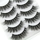thumbnail image 5 of Xihbxyly Pestañas Postizas 3D, Gruesas y Rizadas, Suaves y de Aspecto Natural, Fáciles de Aplicar, Ideales para Selfies En Bodas y Fiestas, Realzan La Mirada, Paquete de 5 Pares., 5 of 7