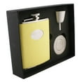 thumbnail image 1 of Visol Products Leather Stainless Steel Stellar Flask Gift Set, 1 of 4