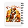 thumbnail image 2 of Happy Thanksgiving Collie Give Thanks Fall Beanie Scarf Welcome Spiral Bound Journal Collie Dog Lover Gifts Idea 5x7in Spiral Notebook - 00020, 2 of 5