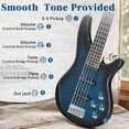 thumbnail image 4 of Ktaxon 44in 5 String Bass Guitar Kit, S-S Pickups, with 20W Amp & Full Accessories, Blue Gloss, 4 of 10