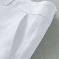 thumbnail image 4 of ICHUANYI Clearance Fashion Women Sweat Shorts Summer Casual Loose Solid High Waist Short Pants(White, L) ICHUANYI WER2023080916272, 4 of 6
