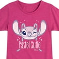 thumbnail image 3 of Disney - Lilo & Stitch - Angel's A Pastel Cutie - Toddler & Youth Girls Short Sleeve Graphic T-Shirt, 3 of 5