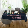 thumbnail image 3 of Yayeee Tablecloths 54" x 54" Rectangle Wrinkle Resistant Party Table Cover, Blue Christmas Light, 3 of 8