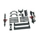 thumbnail image 3 of Kit de actualizaciones 1/16 RC, conjunto de eje delantero y trasero, torre de choque delantera y trasera, soporte de Servo de dirección para vehículos negro, 3 of 7