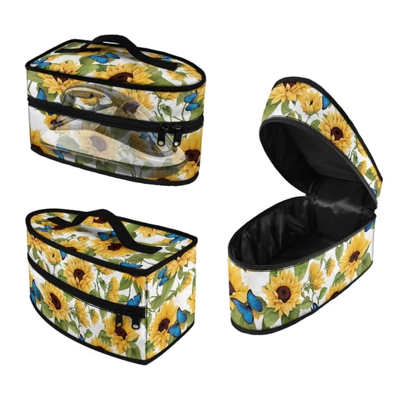 HELLHERO Sunflowers Steam Iron Storage Case Durable & Protective Carrying Case Portable Steamer Carrying Case, Bag Only