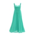 thumbnail image 3 of TSSOE Kids Big Girls Long Bridesmaid Dress Juniors Formal Wedding Pageant Party Prom Maxi Gowns Mint Green 8, 3 of 7