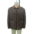 thumbnail image 3 of Mrmaere Men's Collared Jacket Quilted Detail Multi-Pocket Warm Stylish Outerwear for Daily & Casual Brown L, 3 of 4