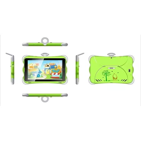 Kids Tablet, 7 inch Android 7 Kids Tablet, Quad Core 3G Tablet, 1GB+16GB, Kids Tablet with Protective Case, Parental Controls, Dual Camera, for Kids (Green)