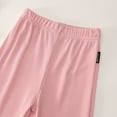 thumbnail image 4 of Two Piece Kids Ribbed Outfit Girls Asymmetrical Hem Crop Tees Wide Leg Pants Casual Summer Fashion Clothes Lounge Wear 8 Years, Pink, 4 of 7