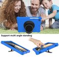 thumbnail image 5 of Allytech Silicone Case Compatible with Apple iPad 9.7" 6th 5th Gen / iPad Air 2/ iPad Air 1, Kickstand Feature EVA Rubber Hand Strap Shoulder Strap Kids Friendly Shockproof Case Cover, Blue, 5 of 6