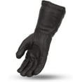 thumbnail image 2 of First Mfg Co - Black Rock - Men's Motorcycle Biker Riding Black Leather Gloves - Extra Small - Insulated Water Repellent, 2 of 2