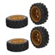 thumbnail image 5 of Neumáticos De Rueda RC, Duraderos, Portátiles, Marrones Para Neumáticos 1/10 RC, 4 Piezas Para 1/10 ANGGREK Neumáticos de rueda RC, 5 of 8