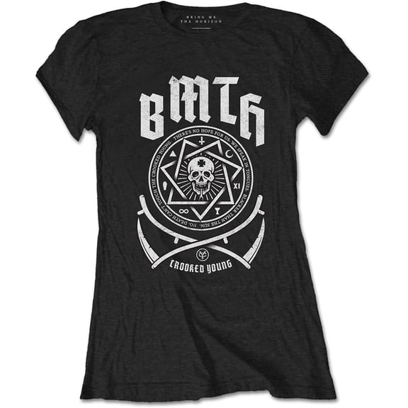 Bring Me The Horizon Ladies T-Shirt: Crooked (Large)