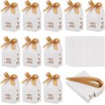 thumbnail image 1 of 24 cajas para fiestas con forma de casa, de 7,2 x 5,2 x 12,5 cm, con cinta de poliéster, de cartón hueco y pequeñas ventanas., 1 of 9