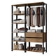 thumbnail image 2 of Ropero Closet Guardarropas Madesa Valencia 129cm Marrón 01, 2 of 10