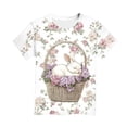 thumbnail image 6 of ZVAVZ 2026 Trendy Easter Shirts for Girls Funny Bunny Graphic Tee Shirts Toddler Girls Cotton Short Sleeve Tops Crewneck Casual Summer T Shirts White,3 Years, 6 of 6