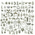 thumbnail image 6 of U8MO Mix 100pcs Antique Silver Charms Pendants for Jewelry Making Earrings Bracelet-4# Mix 100pcs, 6 of 6