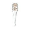 thumbnail image 3 of ANGARA Natural 0.13 Ct. Diamond Fashion Ring in 14K White & Rose Gold for Women (Ring Size: 3.5), 3 of 10