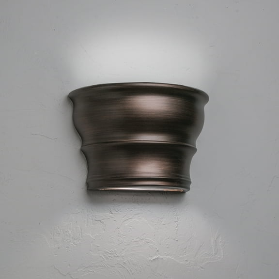 Luxury Lighting Velletri 9" Ceramic Outdoor Wall Light, LED Bulb Included