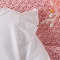 thumbnail image 2 of Gibobby Conjunto de 2 piezas de ropa para bebé y niño Niñas pequeña, camisa de manga larga con volantes, falda asimétrica y falda plisada(Rosa caliente, 1-2 Años), 2 of 5