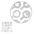 thumbnail image 5 of relayinert 16 Pieces/Set Coffee Stencil Replacement Template Mold Decorating Tool Shown as Picture 1Set, 5 of 5